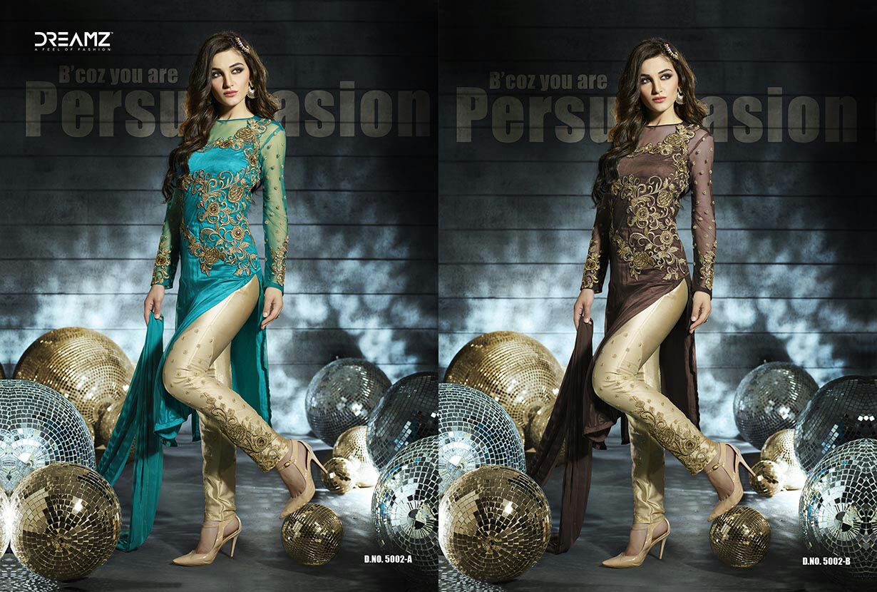 Dreamz 6006 Colors By Dreamz 5002 To 5002-h Series Designer Beautiful Stylish Fancy Colorful Wedding Collection Party Wear & Occasional Wear Georgette & Net Embroidered Dresses At Wholesale Price