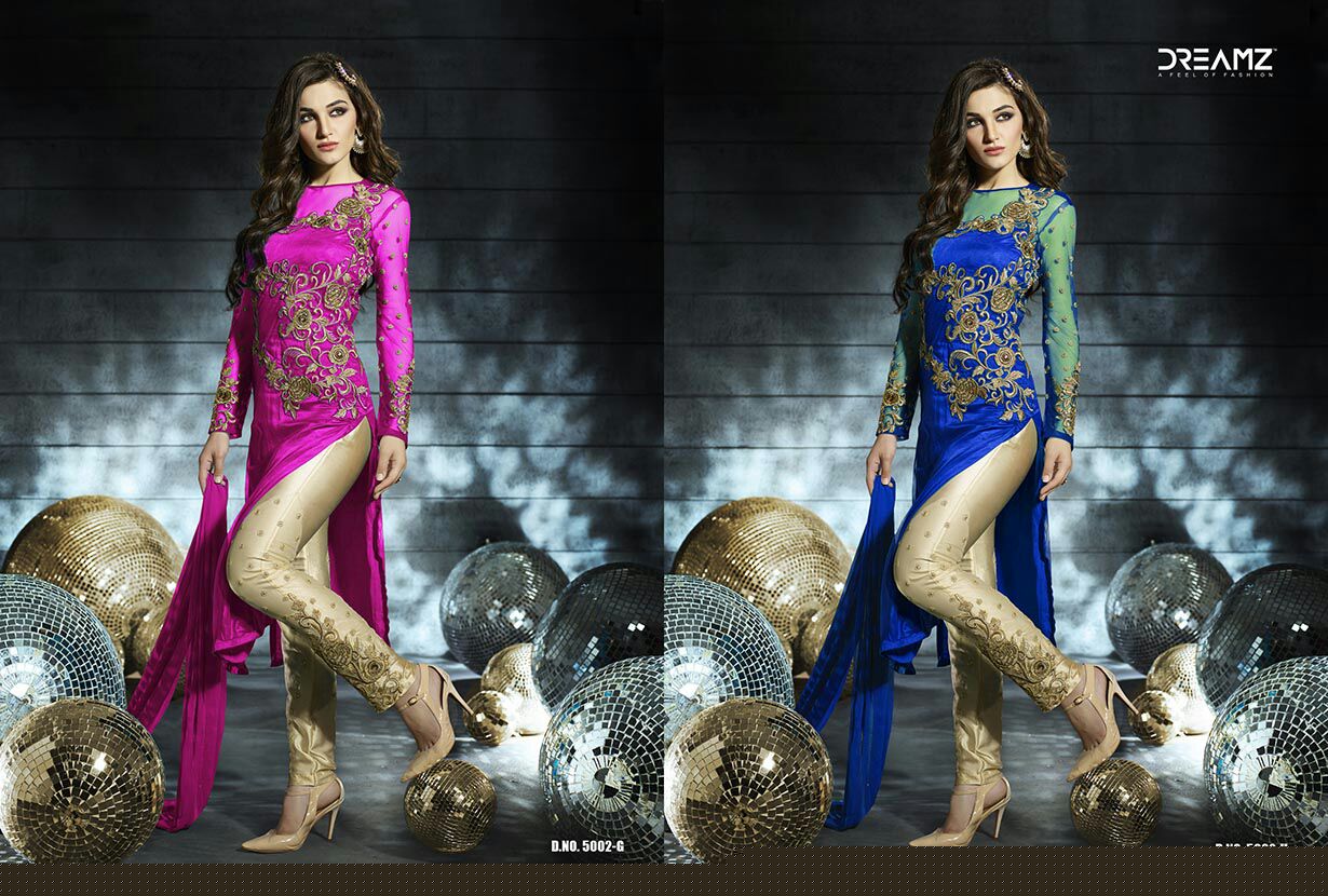 Dreamz 6006 Colors By Dreamz 5002 To 5002-h Series Designer Beautiful Stylish Fancy Colorful Wedding Collection Party Wear & Occasional Wear Georgette & Net Embroidered Dresses At Wholesale Price