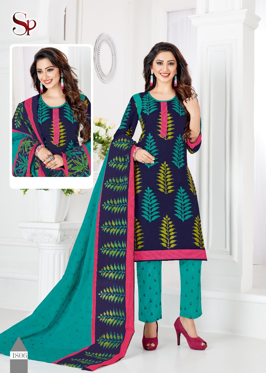Drishti Vol-18 By Saubhagya Prints 1801 To 1816 Series Beautiful Colorful Stylish Fancy Casual Wear & Ethnic Wear & Ready To Wear Pure Cotton Dresses At Wholesale Price