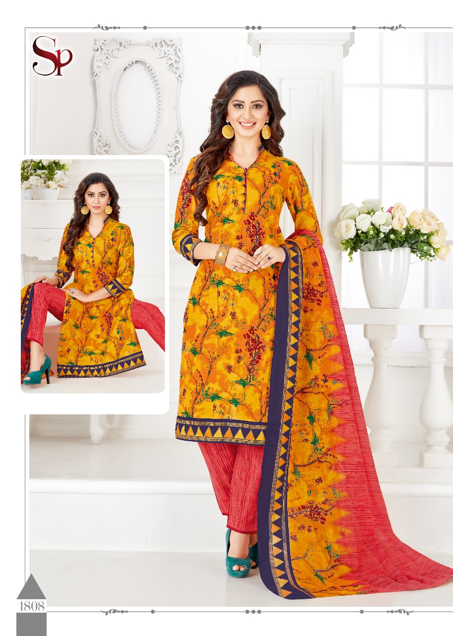 Drishti Vol-18 By Saubhagya Prints 1801 To 1816 Series Beautiful Colorful Stylish Fancy Casual Wear & Ethnic Wear & Ready To Wear Pure Cotton Dresses At Wholesale Price