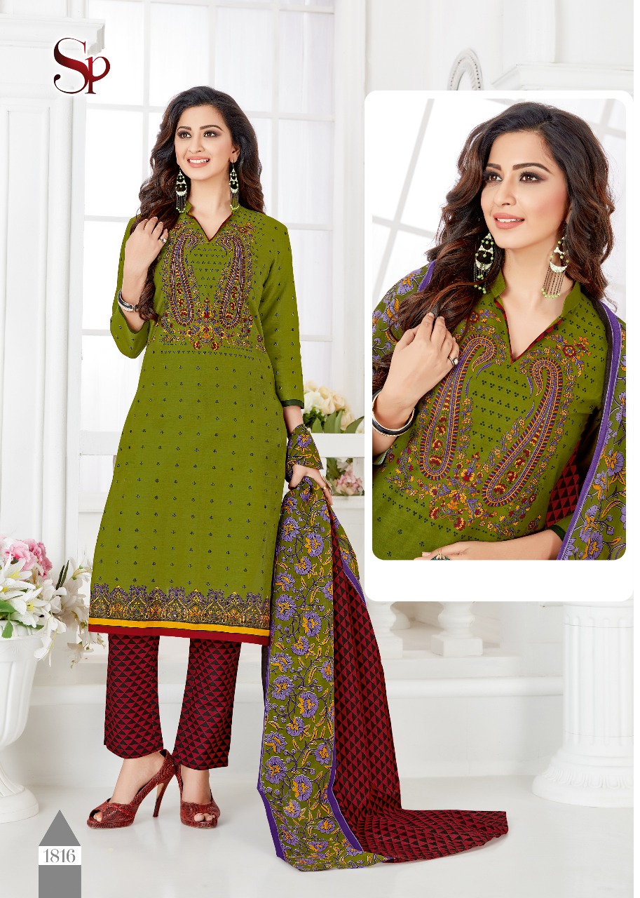 Drishti Vol-18 By Saubhagya Prints 1801 To 1816 Series Beautiful Colorful Stylish Fancy Casual Wear & Ethnic Wear & Ready To Wear Pure Cotton Dresses At Wholesale Price