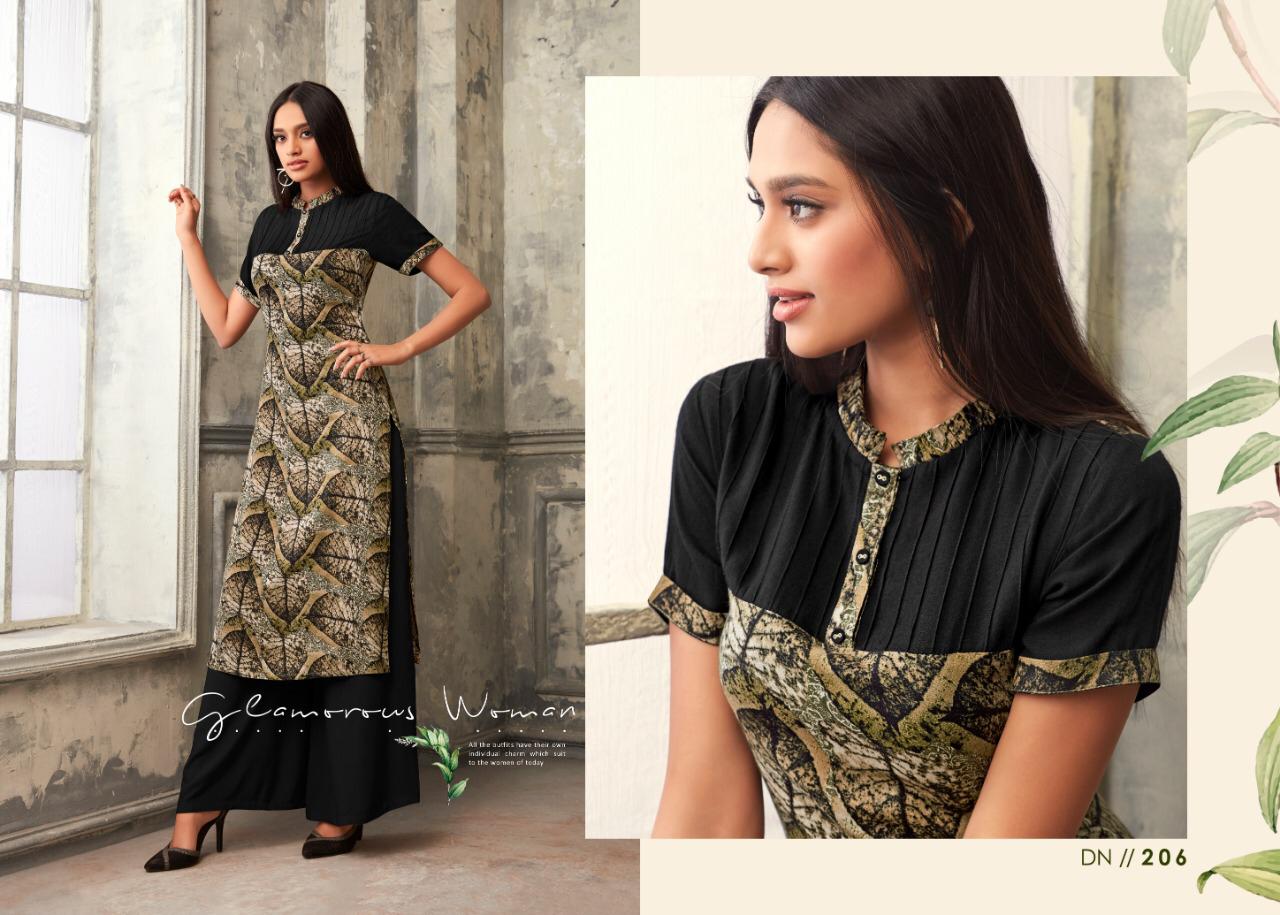 Dusk Vol-5 By Top-dot 201 To 208 Series Stylish Fancy Beautiful Colorful Casual Wear & Ethnic Wear Pure Rayon Printed Kurtis At Wholesale Price