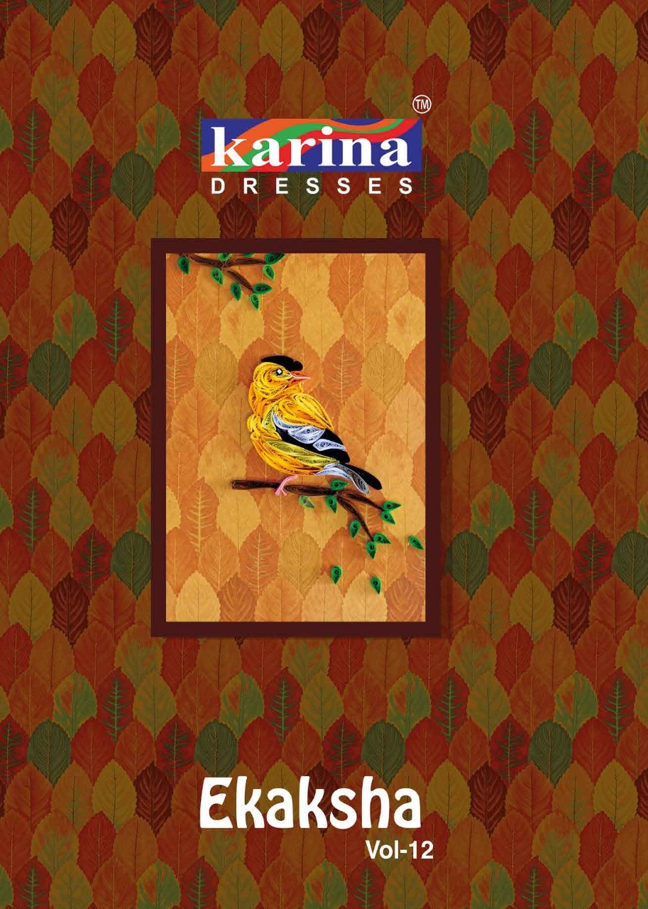 Ekaksha Vol-12 By Karina Dresses 1201 To 1212 Series Indian Traditional Wear Collection Beautiful Stylish Fancy Colorful Party Wear & Occasional Wear Cotton Printed Dress At Wholesale Price