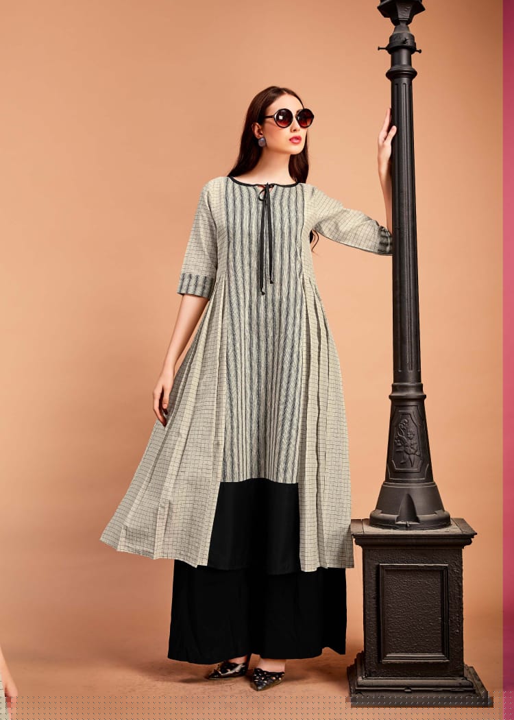 Elegance By Kirara 1045 To 1050 Series Beautiful Colorful Stylish Fancy Casual Wear & Ethnic Wear & Ready To Wear Handloom Cotton Printed Kurtis At Wholesale Price