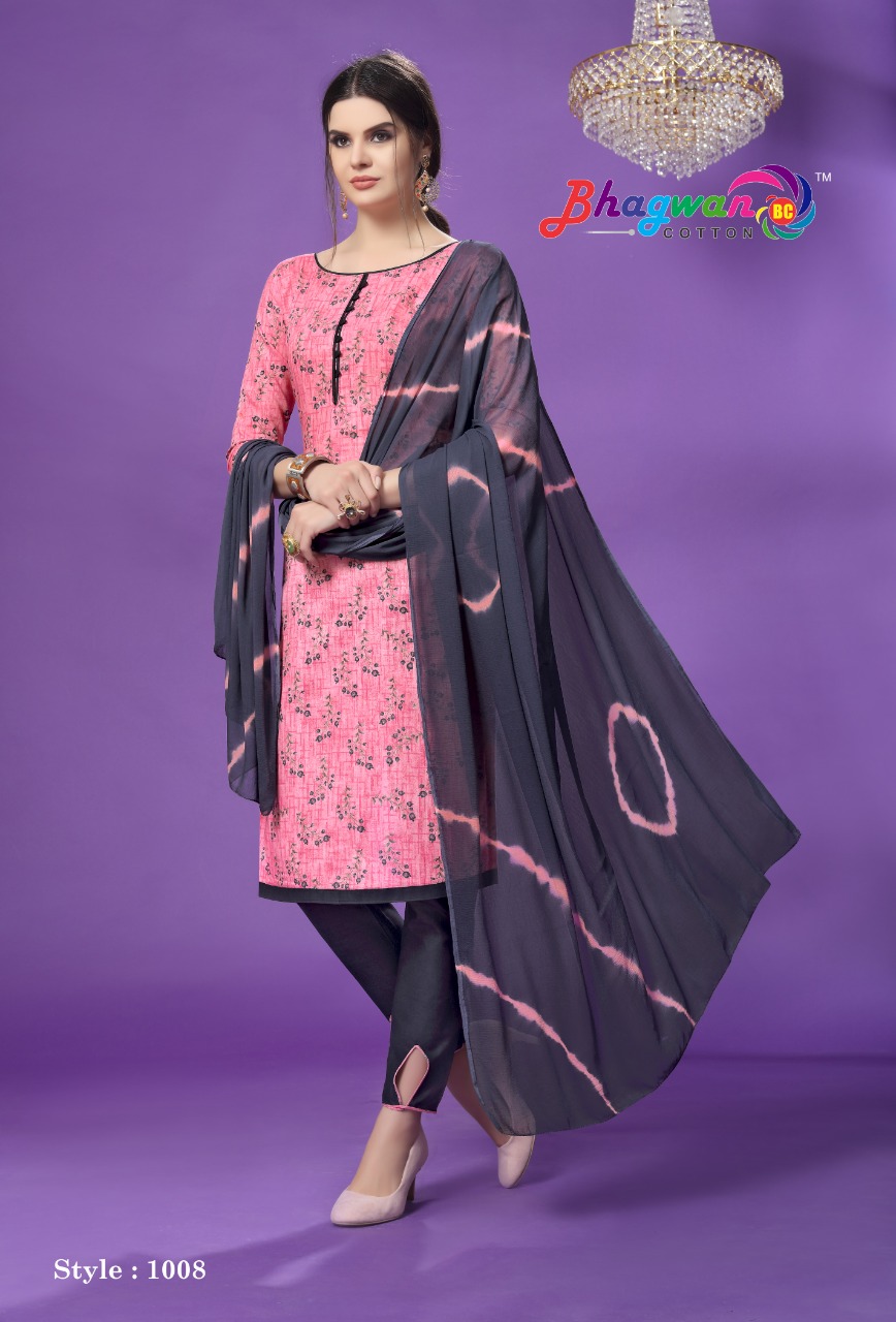 Elina Vol-1 By Bhagwan Cotton 1001 To 1010 Series Indian Traditional Wear Collection Beautiful Stylish Fancy Colorful Party Wear & Occasional Wear Cotton Printed Dress At Wholesale Price