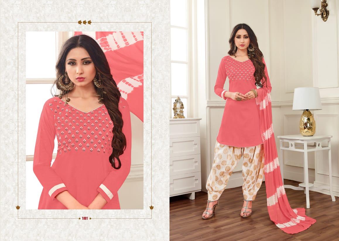 Elina By Shri Mahavir Fashion 1001 To 1010 Series Beautiful Collection Suits Stylish Fancy Colorful Casual Wear & Ethnic Wear Soft Silk Banarasi Cotton Dresses At Wholesale Price