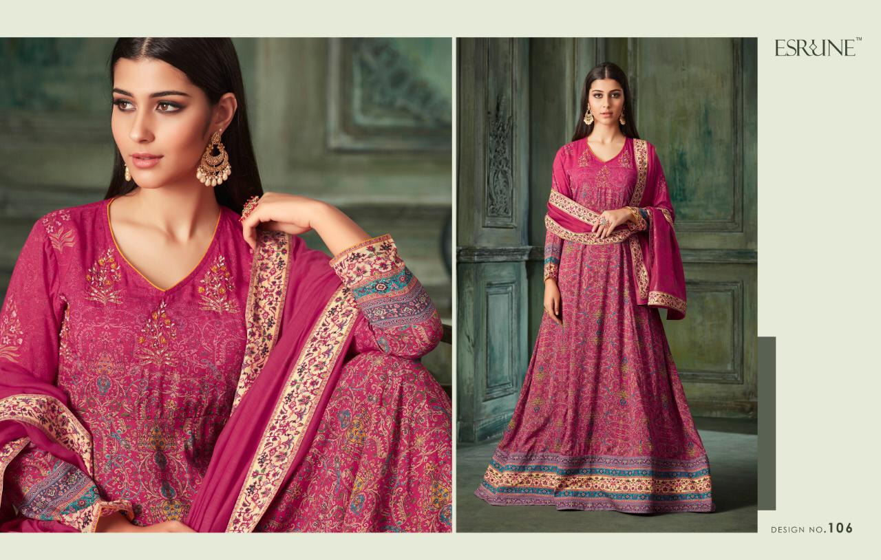 Eliza By Esrune 101 To 06 Series Designer Festive Collection Beautiful Stylish Colorful Fancy Party Wear & Occasional Wear Modal Silk Dresses At Wholesale Price1