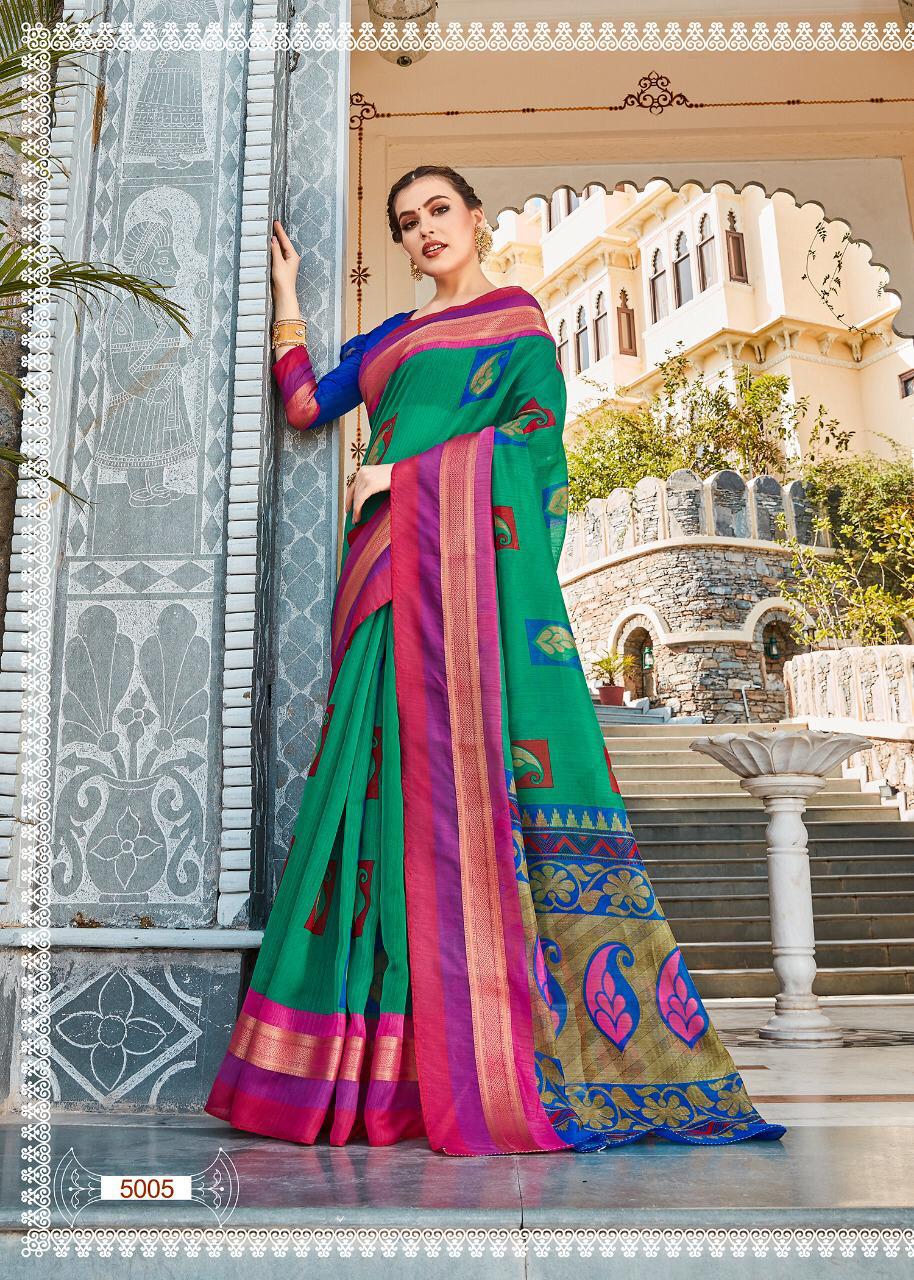 Ellampalli Silk By Fashid Wholesale 5001 To 5012 Series Indian Traditional Wear Collection Beautiful Stylish Fancy Colorful Party Wear & Occasional Wear Chanderi Cotton Sarees At Wholesale Price