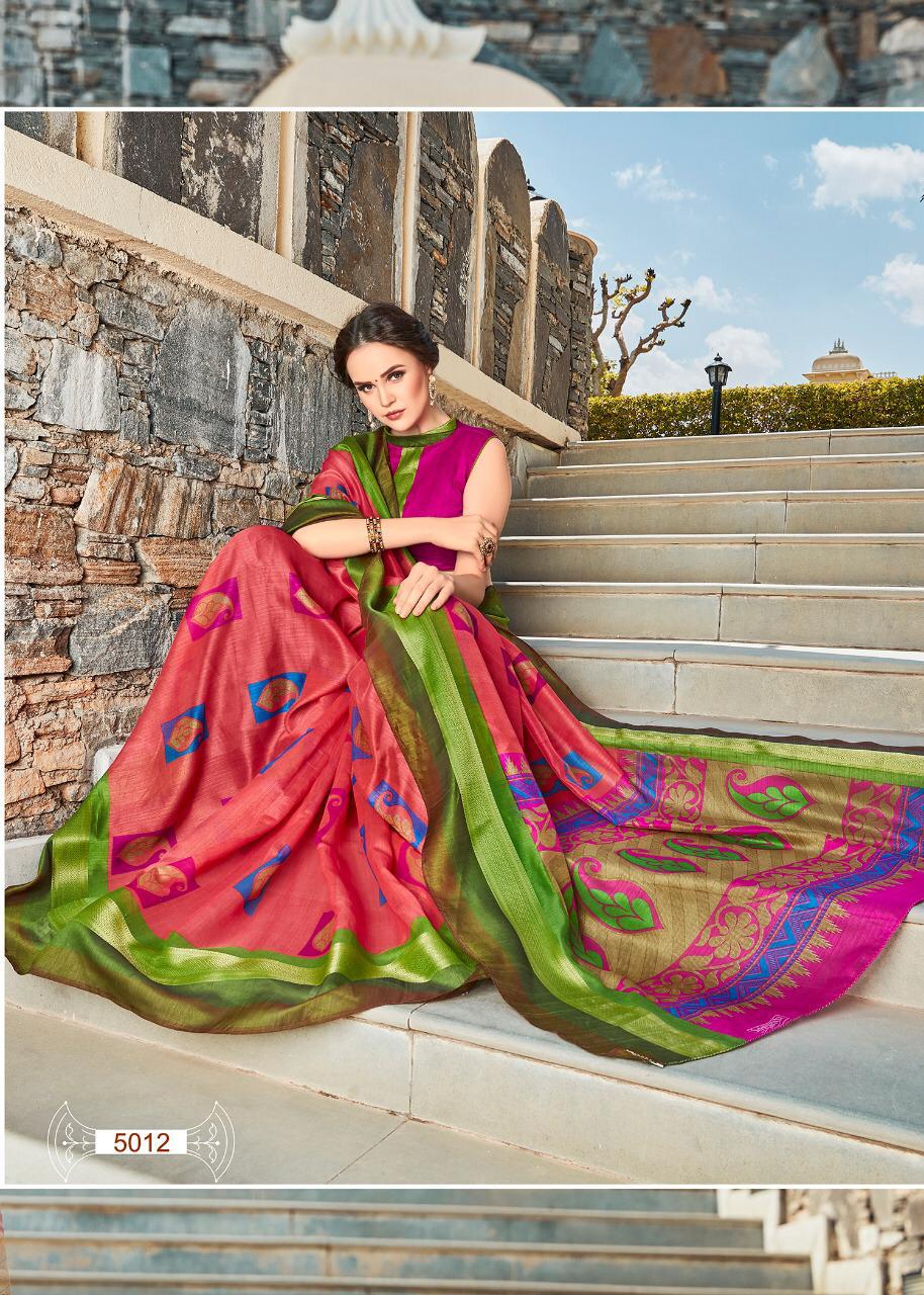 Ellampalli Silk By Fashid Wholesale 5001 To 5012 Series Indian Traditional Wear Collection Beautiful Stylish Fancy Colorful Party Wear & Occasional Wear Chanderi Cotton Sarees At Wholesale Price