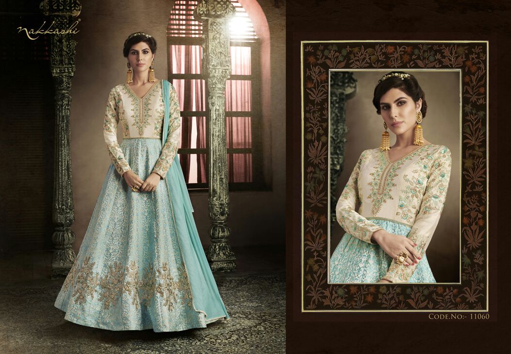 Emotive By Nakkashi 11059 To 11065 Series Designer Anarkali Suits Wedding Collection Beautiful Stylish Fancy Party Wear & Occasional Wear Silk Dresses At Wholesale Price