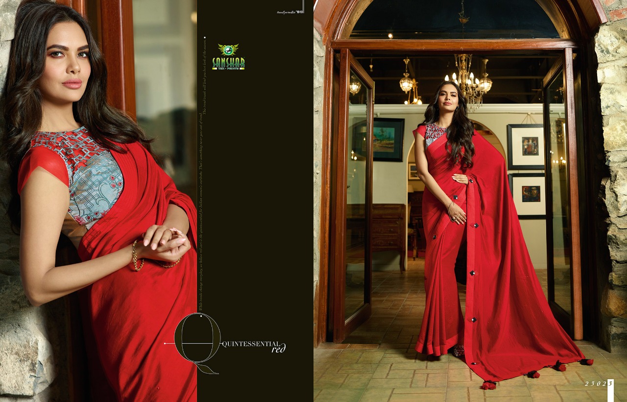 Esha Vol-3 By Sanskar Tex Print 23021 To 23029 Series Indian Traditional Wear Collection Beautiful Stylish Fancy Colorful Party Wear & Occasional Wear Fancy Sarees At Wholesale Price