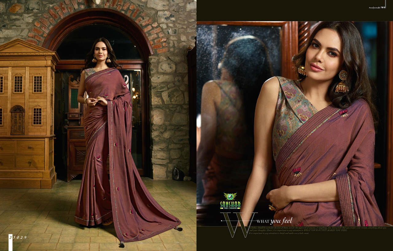 Esha Vol-3 By Sanskar Tex Print 23021 To 23029 Series Indian Traditional Wear Collection Beautiful Stylish Fancy Colorful Party Wear & Occasional Wear Fancy Sarees At Wholesale Price