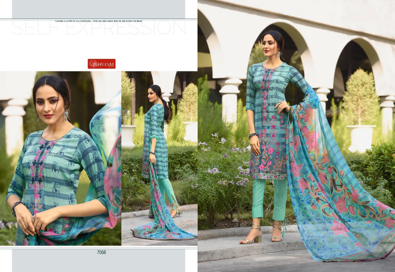 Espresso Vol-4 By Vishvam Fabrics 7054 To 7065 Series Pakistani Suits Beautiful Stylish Fancy Colorful Designer Party Wear & Ethnic Wear Premium Crepe Printed Dresses At Wholesale Price