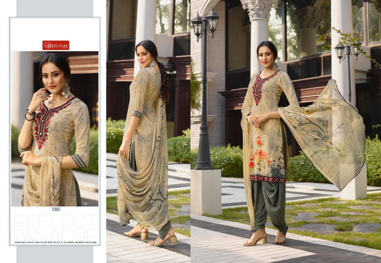 Espresso Vol-4 By Vishvam Fabrics 7054 To 7065 Series Pakistani Suits Beautiful Stylish Fancy Colorful Designer Party Wear & Ethnic Wear Premium Crepe Printed Dresses At Wholesale Price