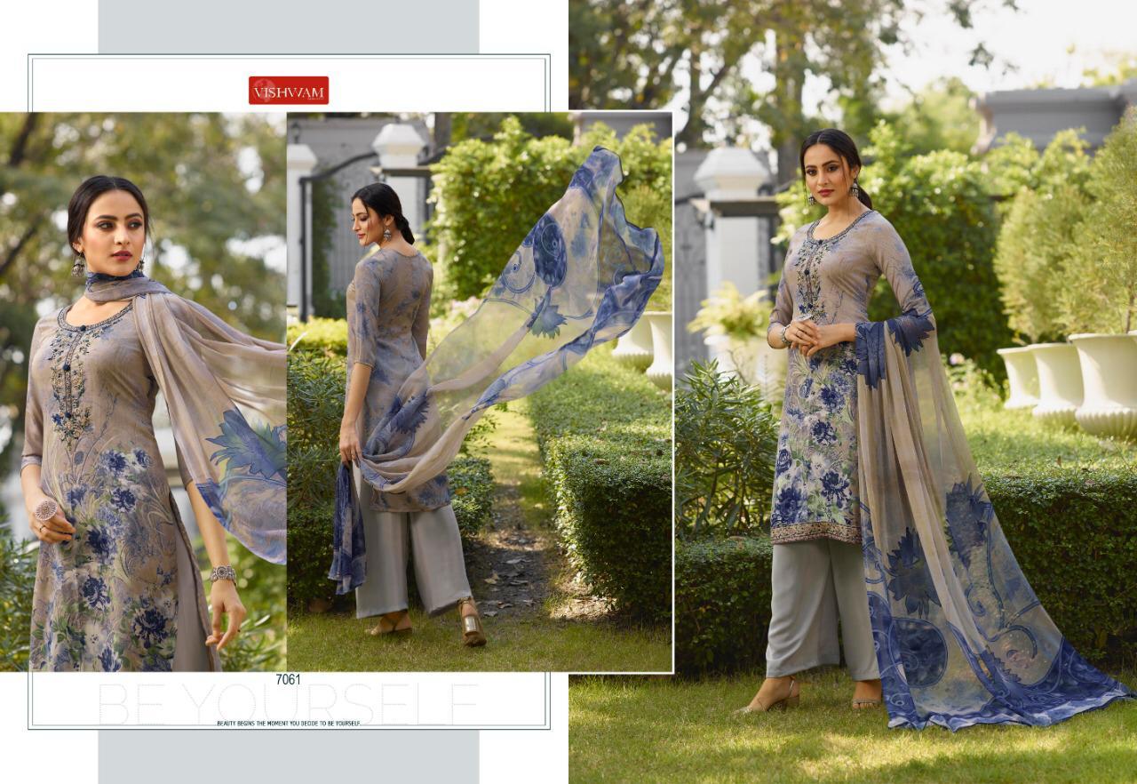 Espresso Vol-4 By Vishvam Fabrics 7054 To 7065 Series Pakistani Suits Beautiful Stylish Fancy Colorful Designer Party Wear & Ethnic Wear Premium Crepe Printed Dresses At Wholesale Price