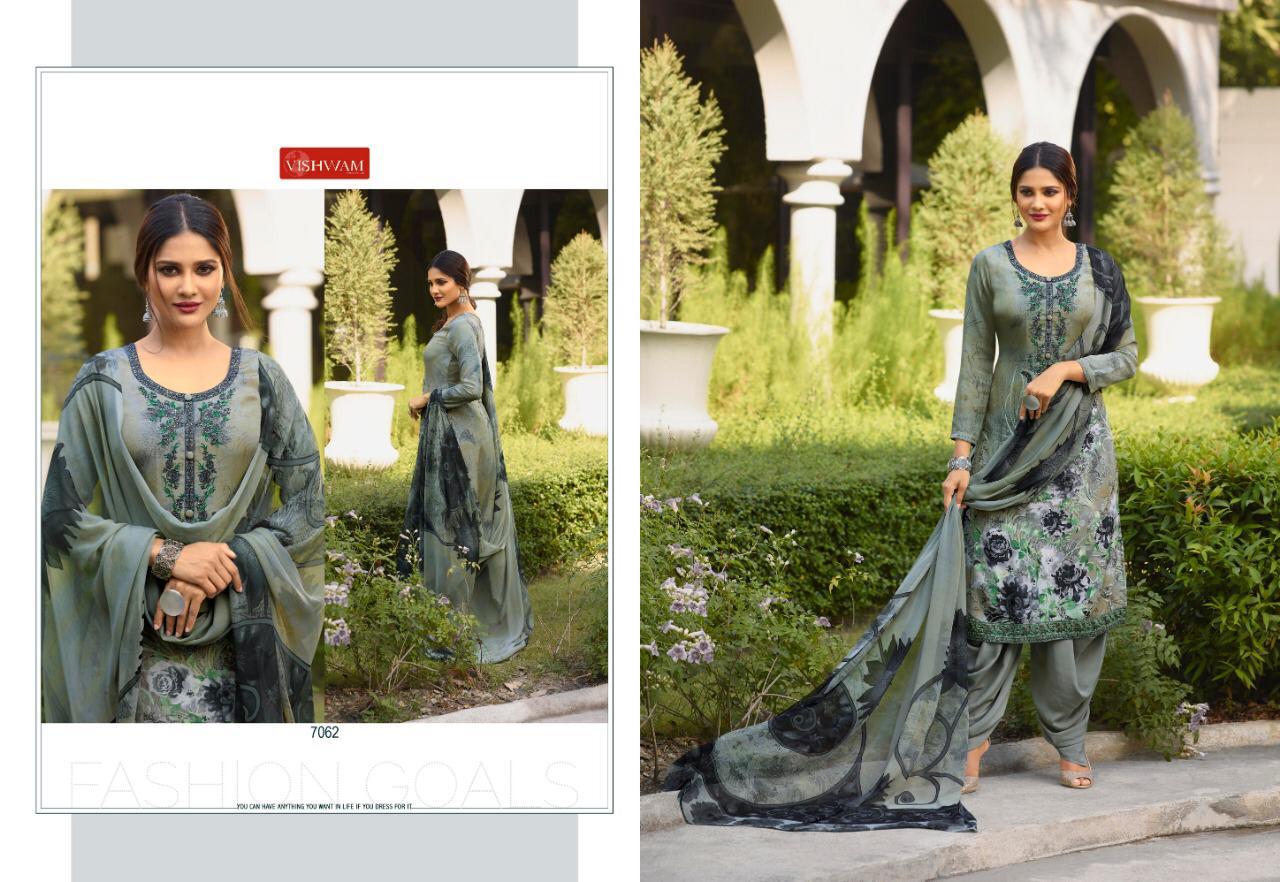 Espresso Vol-4 By Vishvam Fabrics 7054 To 7065 Series Pakistani Suits Beautiful Stylish Fancy Colorful Designer Party Wear & Ethnic Wear Premium Crepe Printed Dresses At Wholesale Price