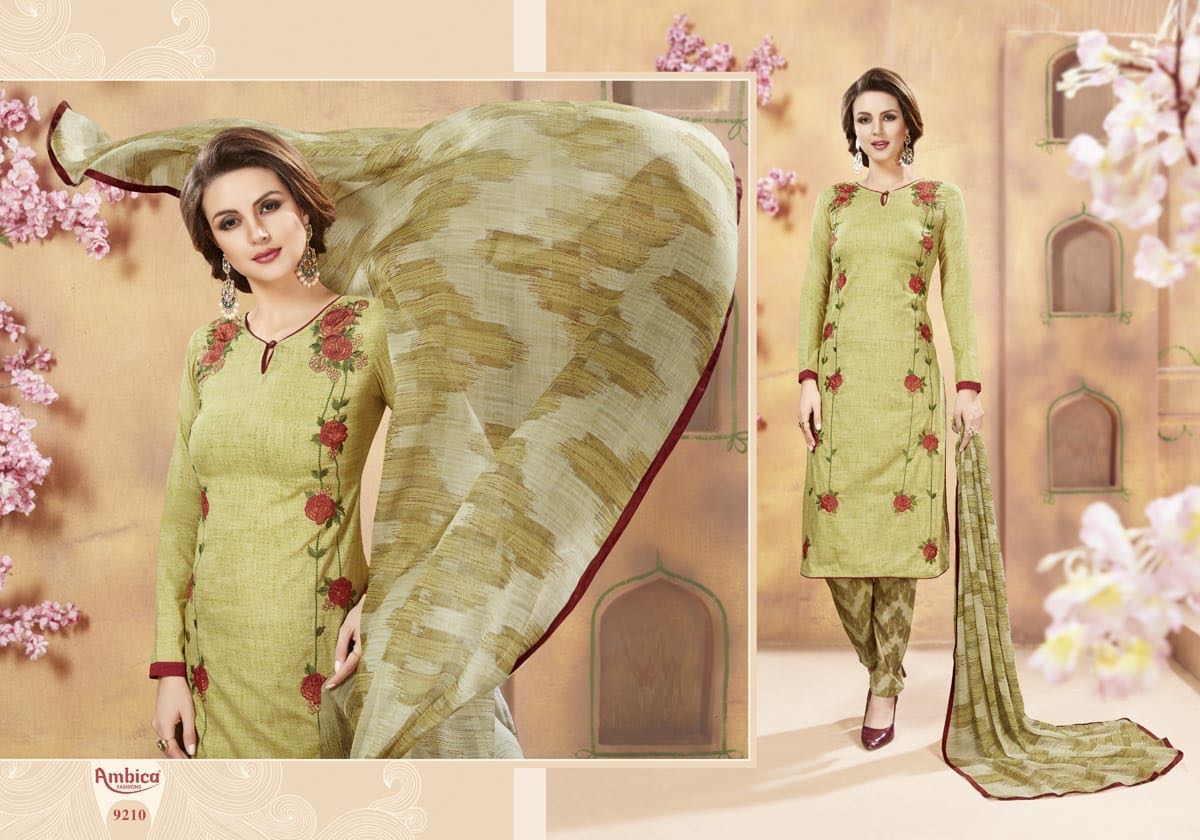 Essence By Ambica Fashions 9201 To 6210 Series Beautiful Stylish Fancy Colorful Casual Wear & Ethnic Wear Cambric Printed Dresses At Wholesale Price