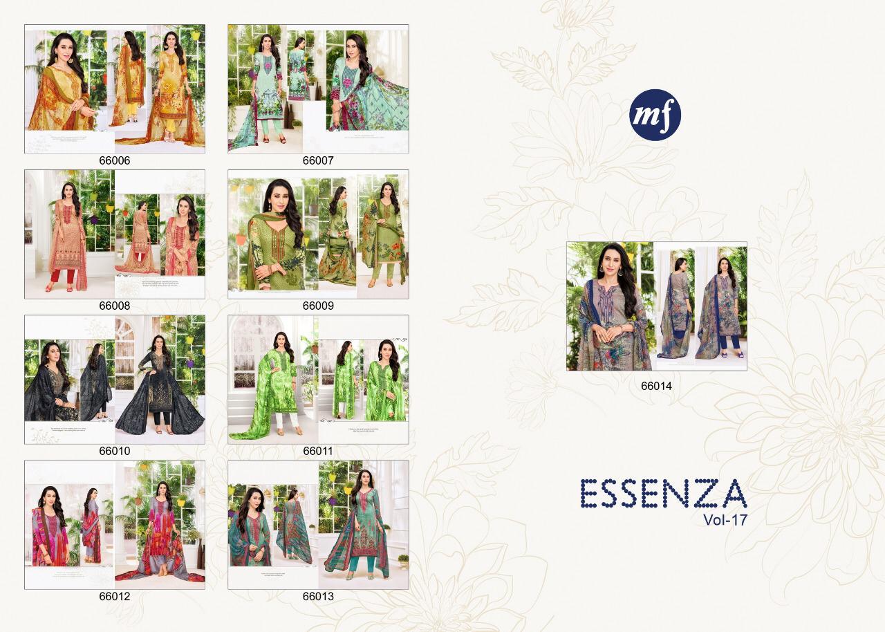 Essenza Vol-17 By Mahaveer Fashion 66006 To 66014 Series Beautiful Suits Collection Stylish Fancy Colorful Casual Wear & Ethnic Wear Pure Jam Satin Embroidered Dresses At Wholesale Price