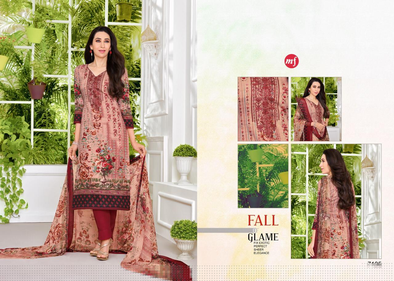 Essenza Vol-18 By Mahaveer Fashion 7101 To 7109 Series Beautiful Suits Collection Stylish Fancy Colorful Casual Wear & Ethnic Wear Pure Jam Satin Embroidered Dresses At Wholesale Price