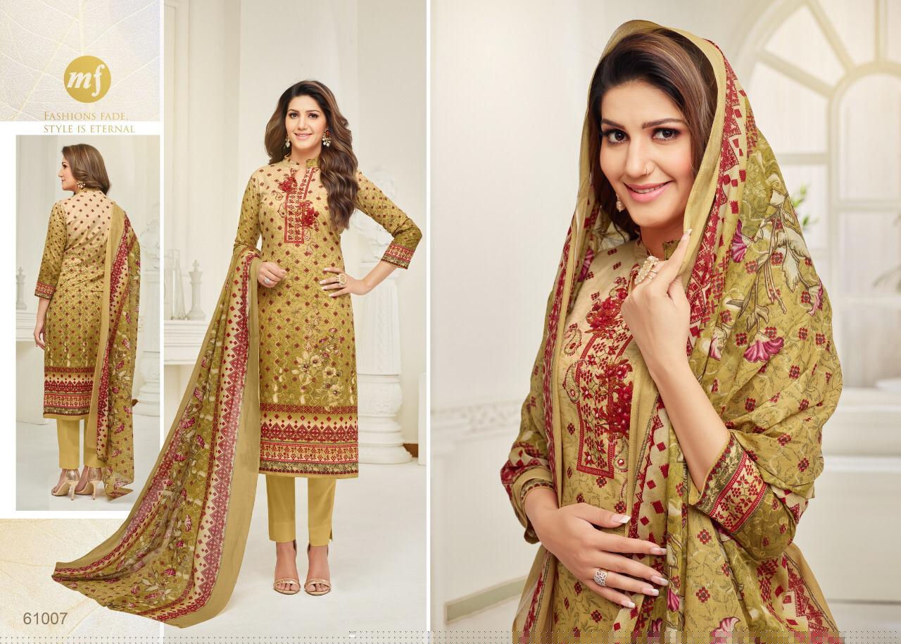 Essanza-19 By Mahaveer Fashion 61001 To 61010 Series Designer Suits Beautiful Stylish Fancy Colorful Party Wear & Occasional Wear Pure Cambric Cotton With Self Embroidery Dresses At Wholesale Price