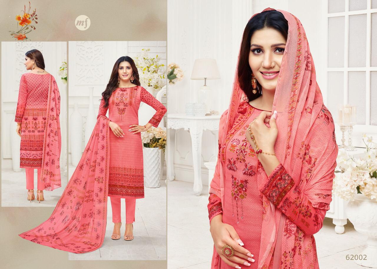 Essanza-20 By Mahaveer Fashion 62001 To 62009 Series Designer Suits Beautiful Stylish Fancy Colorful Party Wear & Occasional Wear Pure Cambric Cotton With Self Embroidery Dresses At Wholesale Price