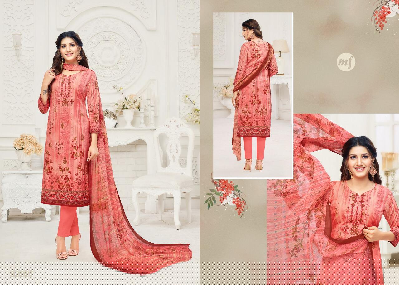 Essanza-20 By Mahaveer Fashion 62001 To 62009 Series Designer Suits Beautiful Stylish Fancy Colorful Party Wear & Occasional Wear Pure Cambric Cotton With Self Embroidery Dresses At Wholesale Price