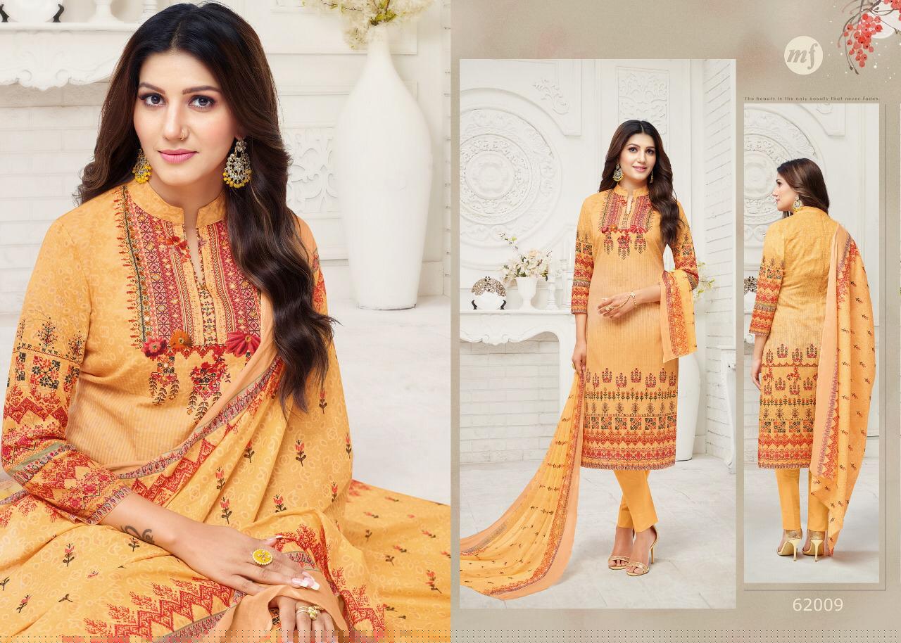 Essanza-20 By Mahaveer Fashion 62001 To 62009 Series Designer Suits Beautiful Stylish Fancy Colorful Party Wear & Occasional Wear Pure Cambric Cotton With Self Embroidery Dresses At Wholesale Price