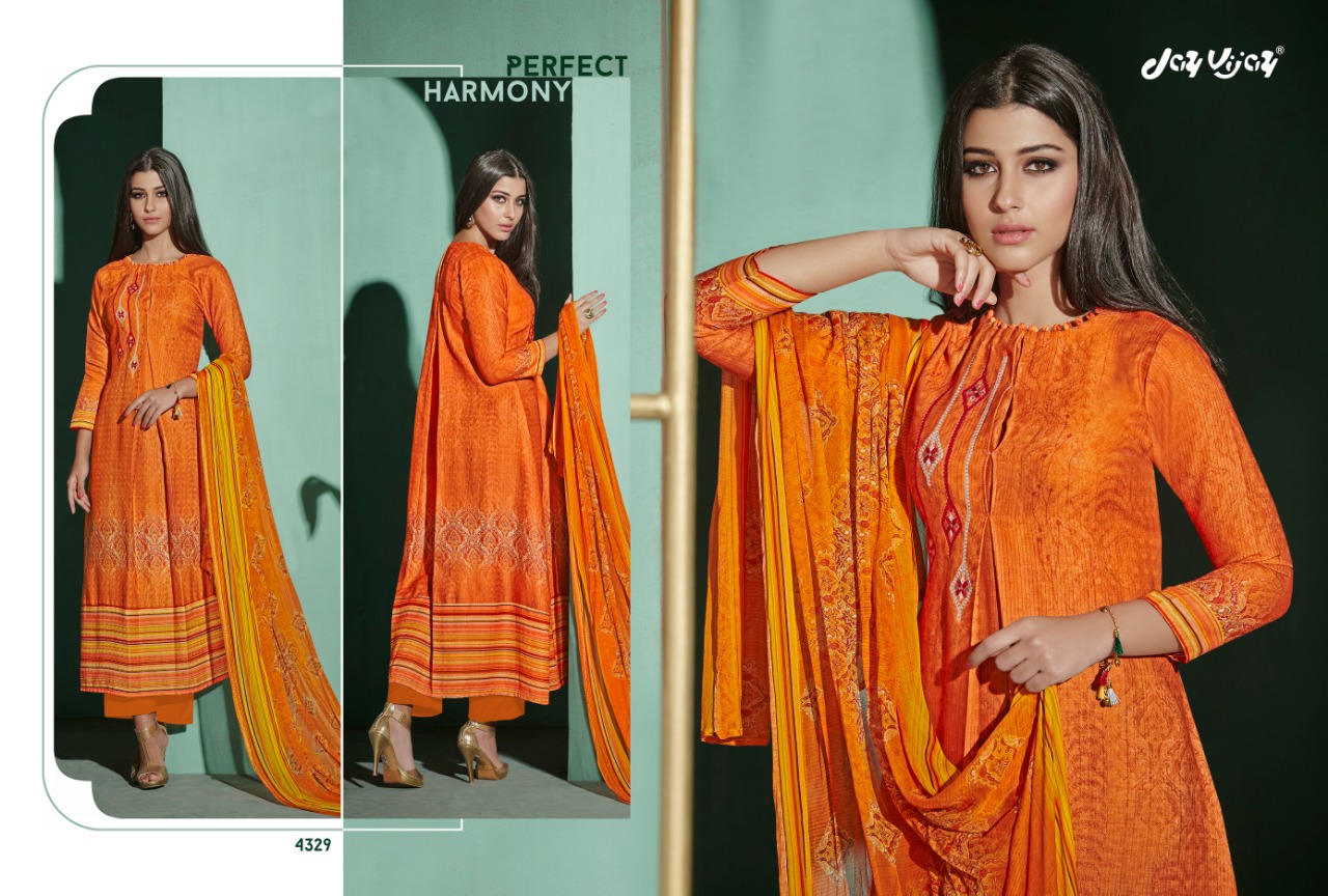 Ethical Code By Jay Vijay Prints 4321 To 4331 Series Beautiful Pashmina Suits Stylish Fancy Colorful Winter Wear & Ethnic Wear Pure Pashmina Embroidered Dresses At Wholesale Price