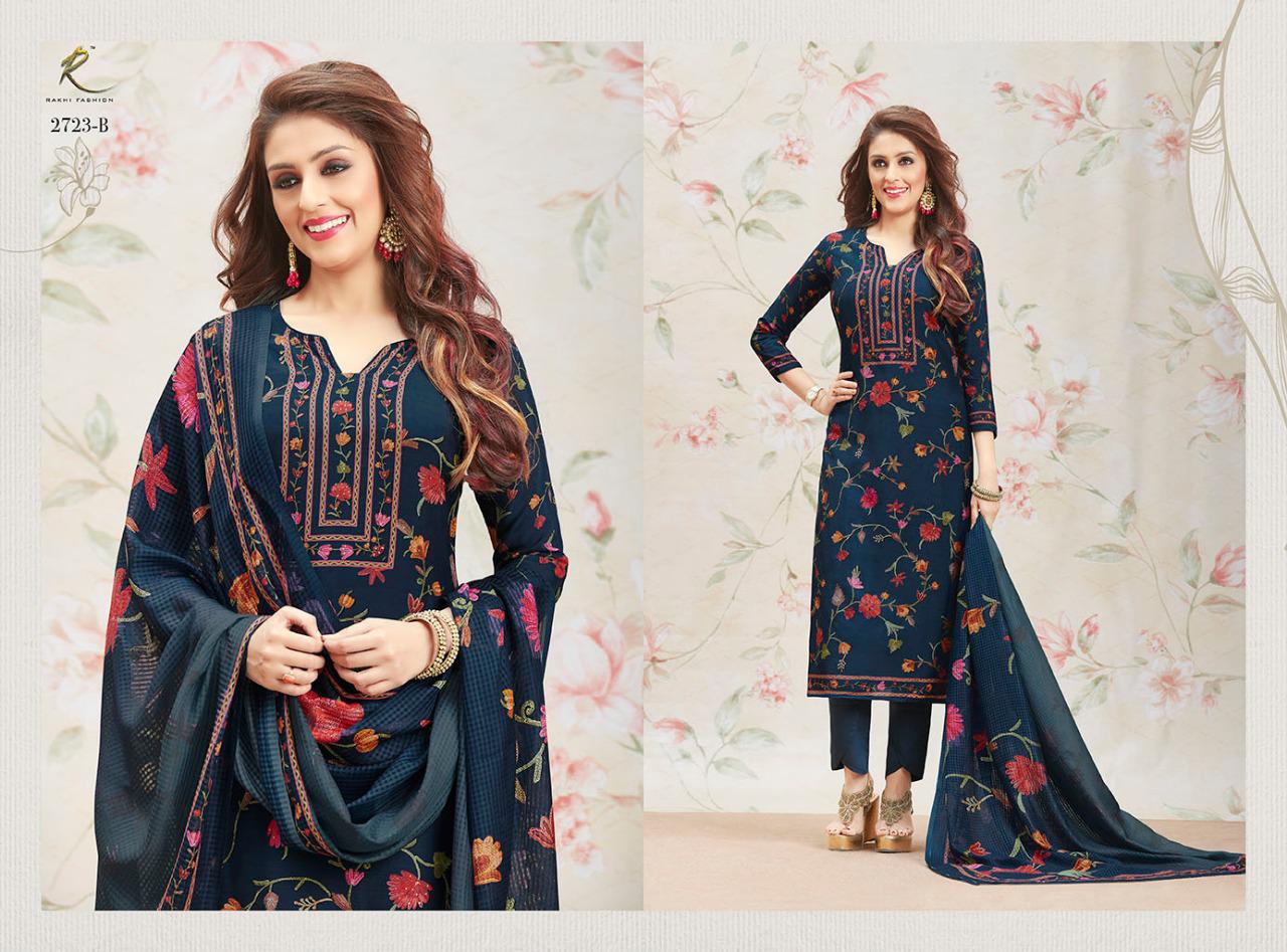Ethnic Aandaaz By Rakhi Fashion 2721-a To 2724-b Series Indian Traditional Wear Collection Beautiful Stylish Fancy Colorful Party Wear & Occasional Wear Pure Viscose Modal Digital Sarvosky Dresses At Wholesale Price