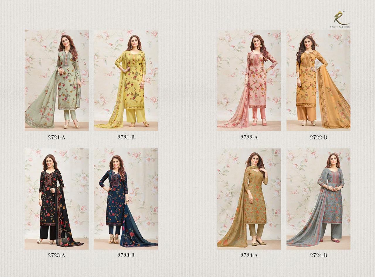 Ethnic Aandaaz By Rakhi Fashion 2721-a To 2724-b Series Indian Traditional Wear Collection Beautiful Stylish Fancy Colorful Party Wear & Occasional Wear Pure Viscose Modal Digital Sarvosky Dresses At Wholesale Price