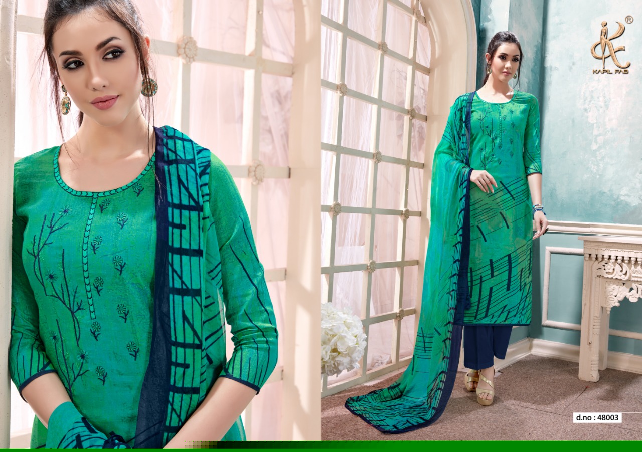 Falaq By Kapil Fab 48001 To 48008 Series Beautiful Suits Colorful Stylish Fancy Casual Wear & Ethnic Wear Cotton Satin Printed Dresses At Wholesale Price