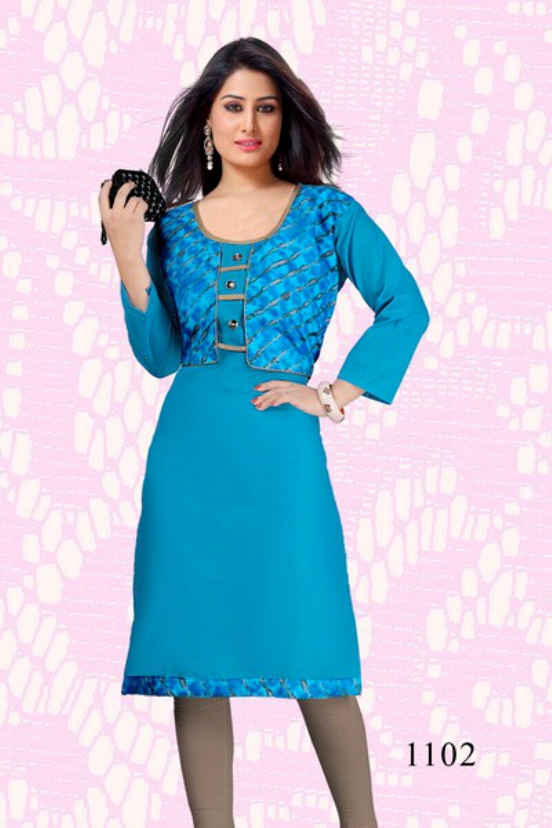 Fanta By Kaamiri 1101 To 1110 Series Stylish Fancy Colorful Beautiful Casual Wear & Ethnic Wear Semi Lawn Printed Kurtis At Wholesale Price