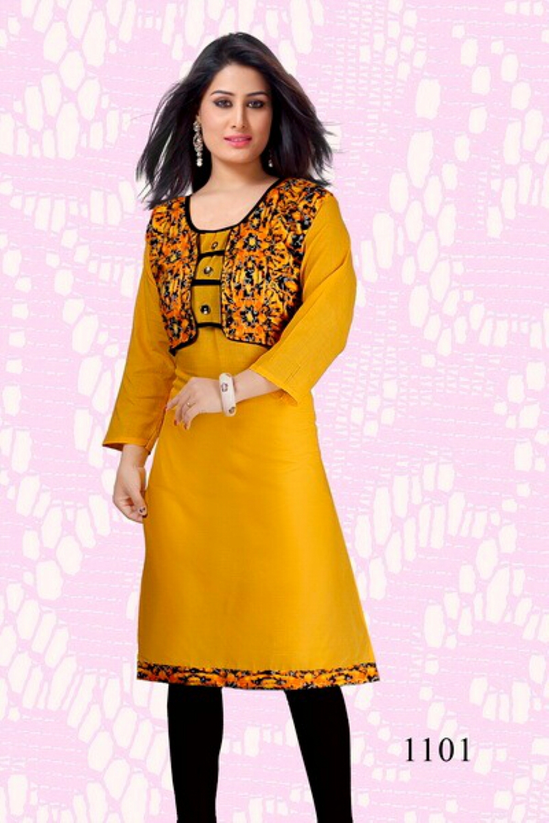 Fanta By Kaamiri 1101 To 1110 Series Stylish Fancy Colorful Beautiful Casual Wear & Ethnic Wear Semi Lawn Printed Kurtis At Wholesale Price