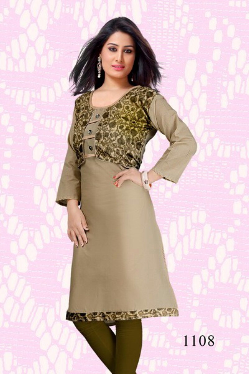 Fanta By Kaamiri 1101 To 1110 Series Stylish Fancy Colorful Beautiful Casual Wear & Ethnic Wear Semi Lawn Printed Kurtis At Wholesale Price
