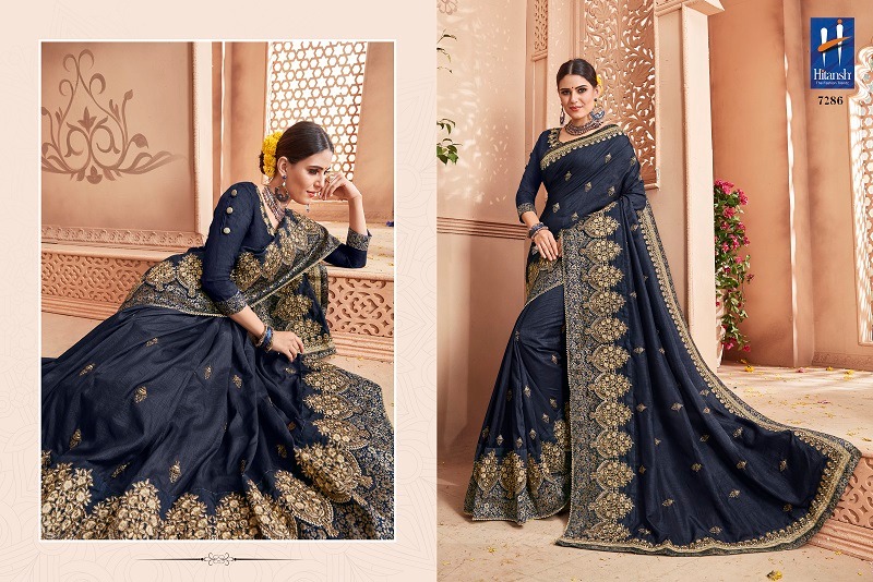 Fantasy Vol-16 By Hitansh Fashion 7283 To 7294 Series Indian Traditional Wear Collection Beautiful Stylish Fancy Colorful Party Wear & Occasional Wear Fancy Fabric With Work Sarees At Wholesale Price