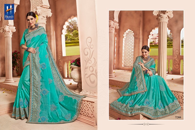 Fantasy Vol-16 By Hitansh Fashion 7283 To 7294 Series Indian Traditional Wear Collection Beautiful Stylish Fancy Colorful Party Wear & Occasional Wear Fancy Fabric With Work Sarees At Wholesale Price