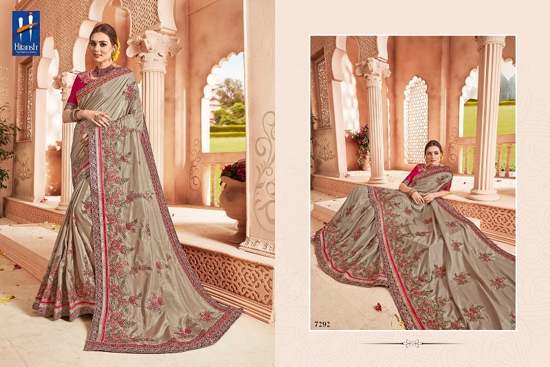 Fantasy Vol-16 By Hitansh Fashion 7283 To 7294 Series Indian Traditional Wear Collection Beautiful Stylish Fancy Colorful Party Wear & Occasional Wear Fancy Fabric With Work Sarees At Wholesale Price