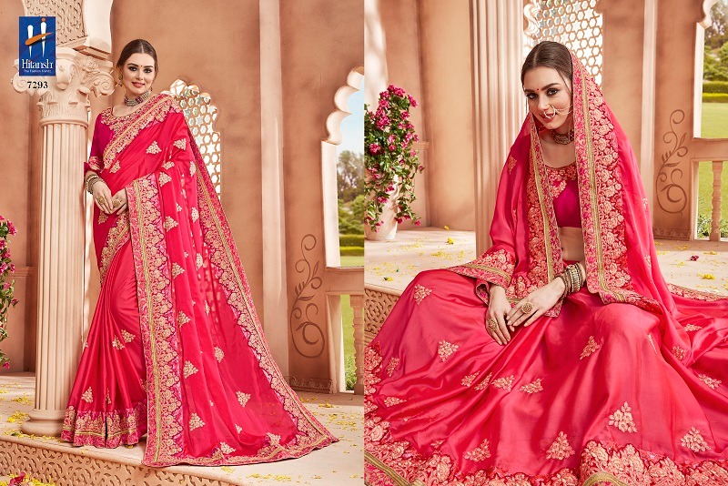 Fantasy Vol-16 By Hitansh Fashion 7283 To 7294 Series Indian Traditional Wear Collection Beautiful Stylish Fancy Colorful Party Wear & Occasional Wear Fancy Fabric With Work Sarees At Wholesale Price