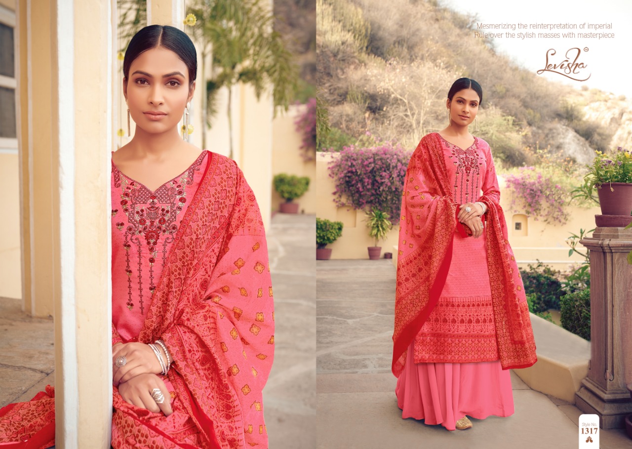 Farda By Levisha 3113 To 3122 Series Designer Suits Collection Beautiful Stylish Fancy Colorful Party Wear & Occasional Wear Satin Cotton Print With Self Embroidery Dresses At Wholesale Price