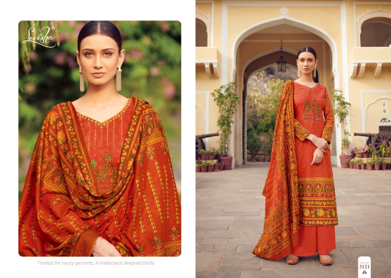 Farda By Levisha 3113 To 3122 Series Designer Suits Collection Beautiful Stylish Fancy Colorful Party Wear & Occasional Wear Satin Cotton Print With Self Embroidery Dresses At Wholesale Price