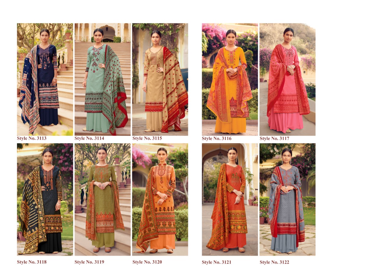 Farda By Levisha 3113 To 3122 Series Designer Suits Collection Beautiful Stylish Fancy Colorful Party Wear & Occasional Wear Satin Cotton Print With Self Embroidery Dresses At Wholesale Price