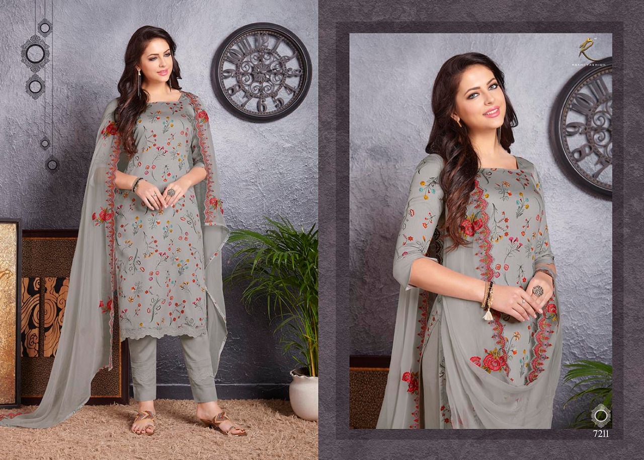 Fashion Delight By Rakhi Fashion 7207 To 7214 Series Beautiful Suits Collection Beautiful Stylish Fancy Colorful Casual Wear & Ethnic Wear Glace Cotton Dresses At Wholesale Price