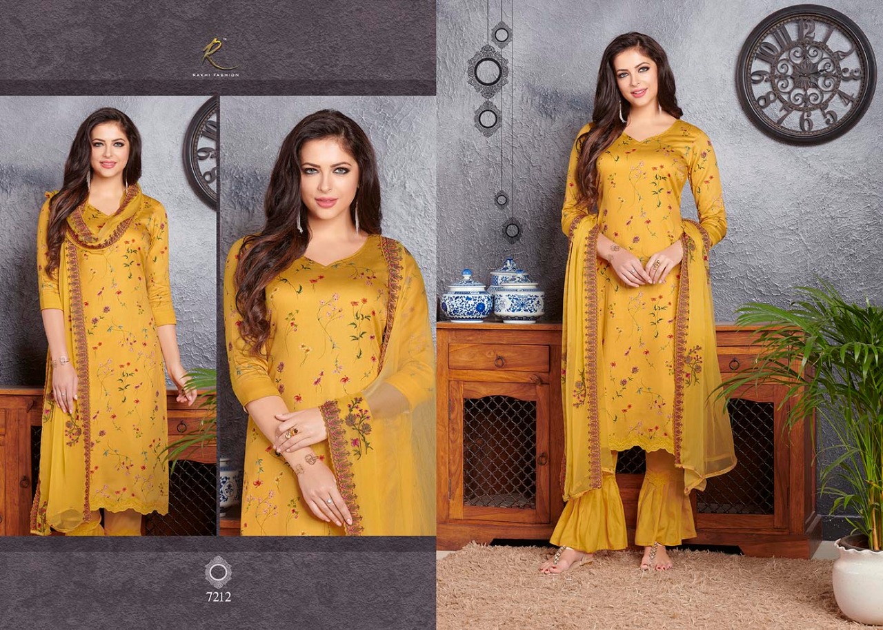 Fashion Delight By Rakhi Fashion 7207 To 7214 Series Beautiful Suits Collection Beautiful Stylish Fancy Colorful Casual Wear & Ethnic Wear Glace Cotton Dresses At Wholesale Price