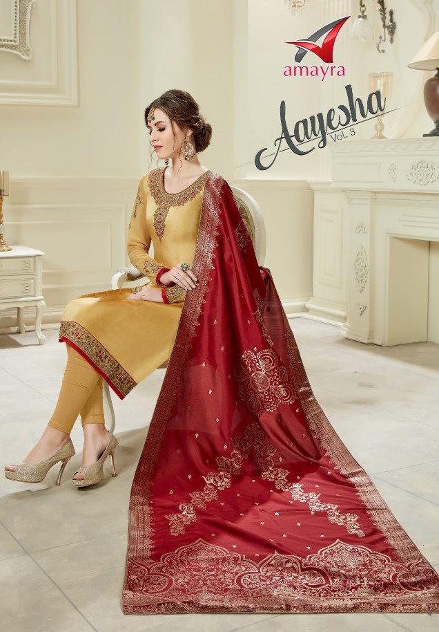 Fashion Elegance By Amayra 1017 To 1024 Series Designer Suits Beautiful Stylish Fancy Colorful Party Wear & Ethnic Wear Satin Georgette Embroidered Dresses At Wholesale Price