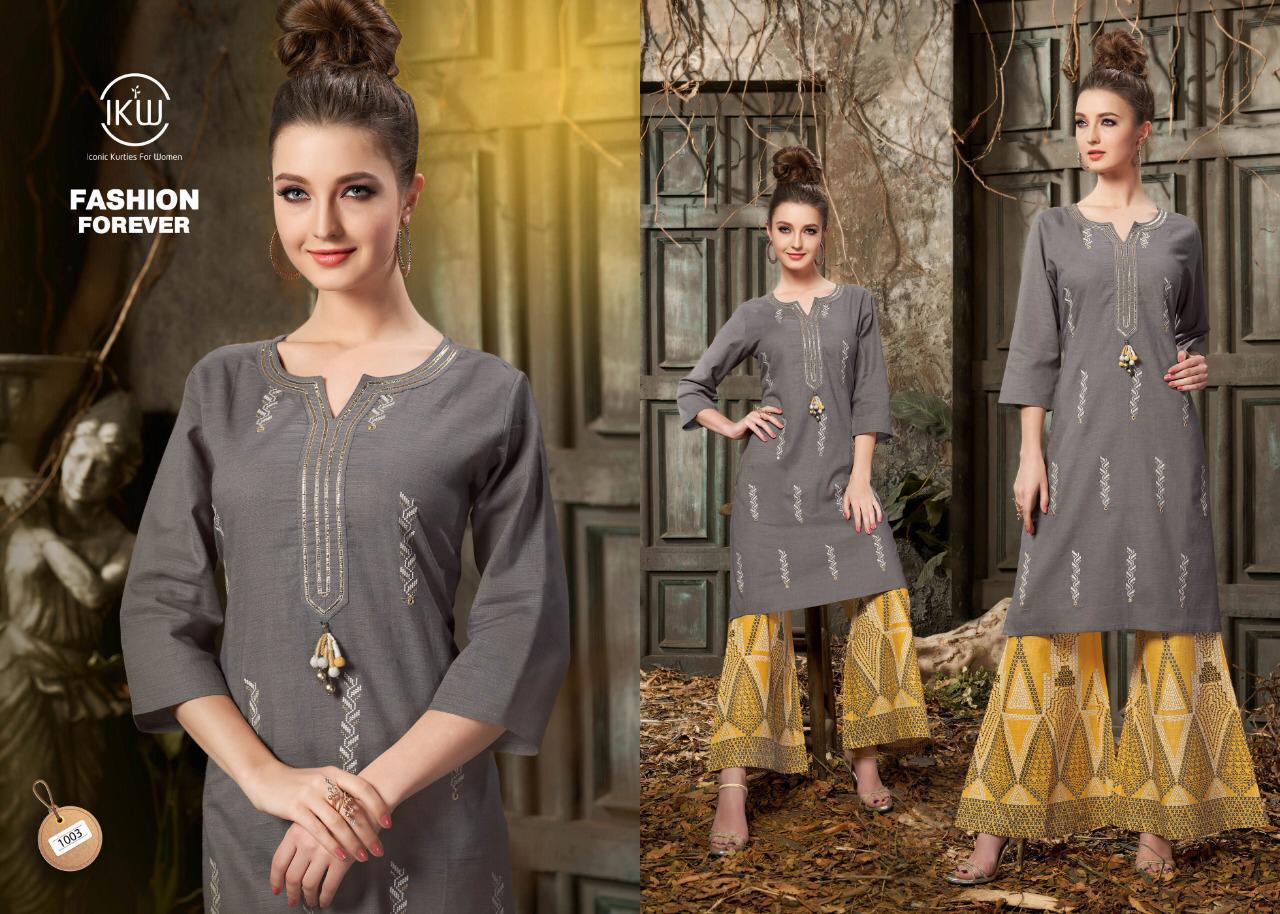 Fashion Forever Vol-1 By Ikw Designs Style 1001 To 1006 Series Beautiful Collection Suits Stylish Fancy Colorful Casual Wear & Ethnic Wear Premium Cloth Kurtis At Wholesale Price