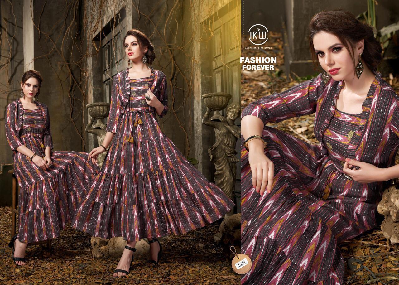 Fashion Forever Vol-1 By Ikw Designs Style 1001 To 1006 Series Beautiful Collection Suits Stylish Fancy Colorful Casual Wear & Ethnic Wear Premium Cloth Kurtis At Wholesale Price