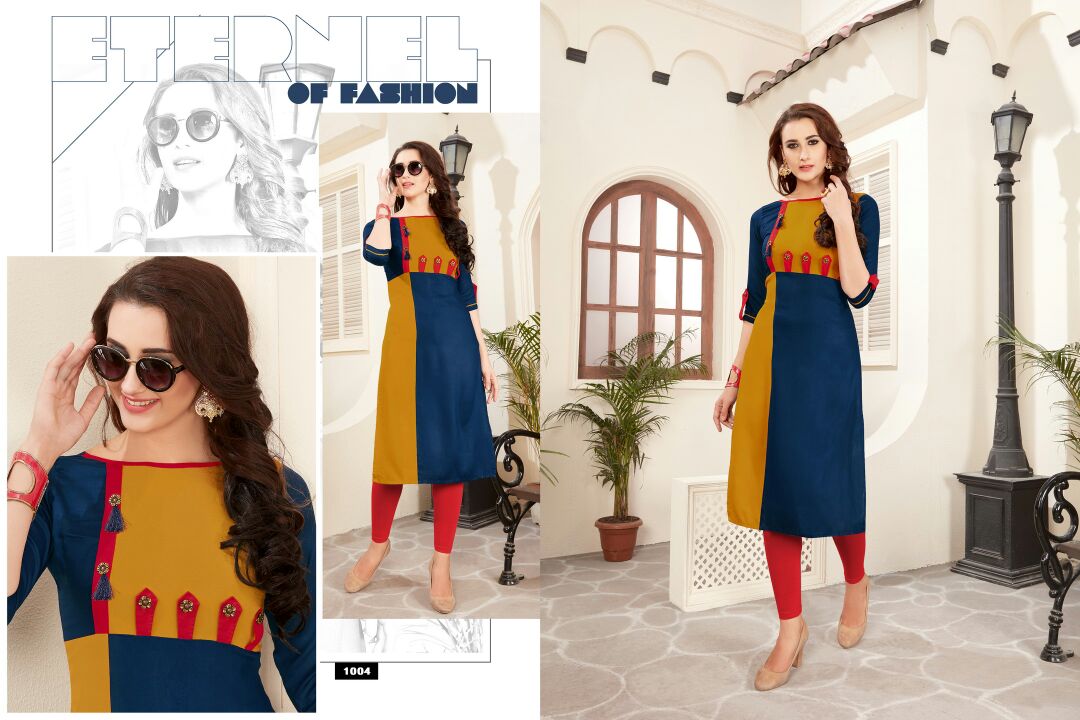Fashion Grace By Veera Tex 1001 To 1006 Series Stylish Colorful Fancy Beautiful Party Wear & Ethnic Wear Rayon Printed Kurtis At Wholesale Price