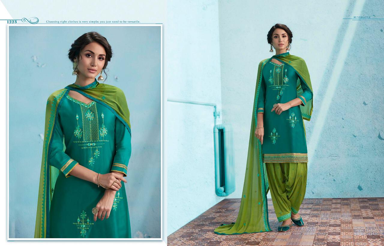 Fashion Of Patiala-24 By Kajree Fashion 1221 To 1230 Series Designer Patiyala Suits Collection Beautiful Stylish Fancy Colorful Party Wear & Ethnic Wear Cotton Satin Dresses At Wholesale Price