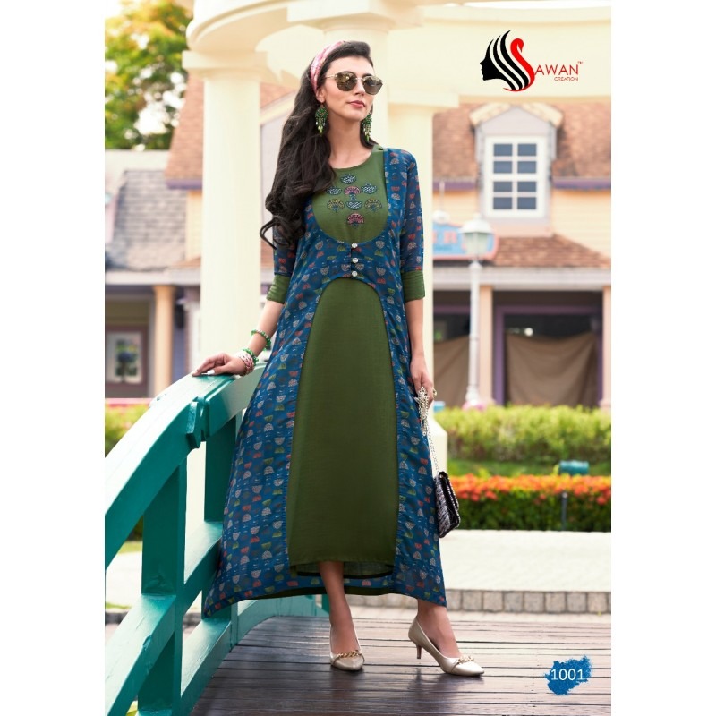 Fashion Raftaar Vol-1 By Sawan Creation 1001 To 1008 Series Stylish Fancy Beautiful Colorful Casual Wear & Ethnic Wear Muslin With Heavy Modal With Digital Printed Kurtis At Wholesale Price
