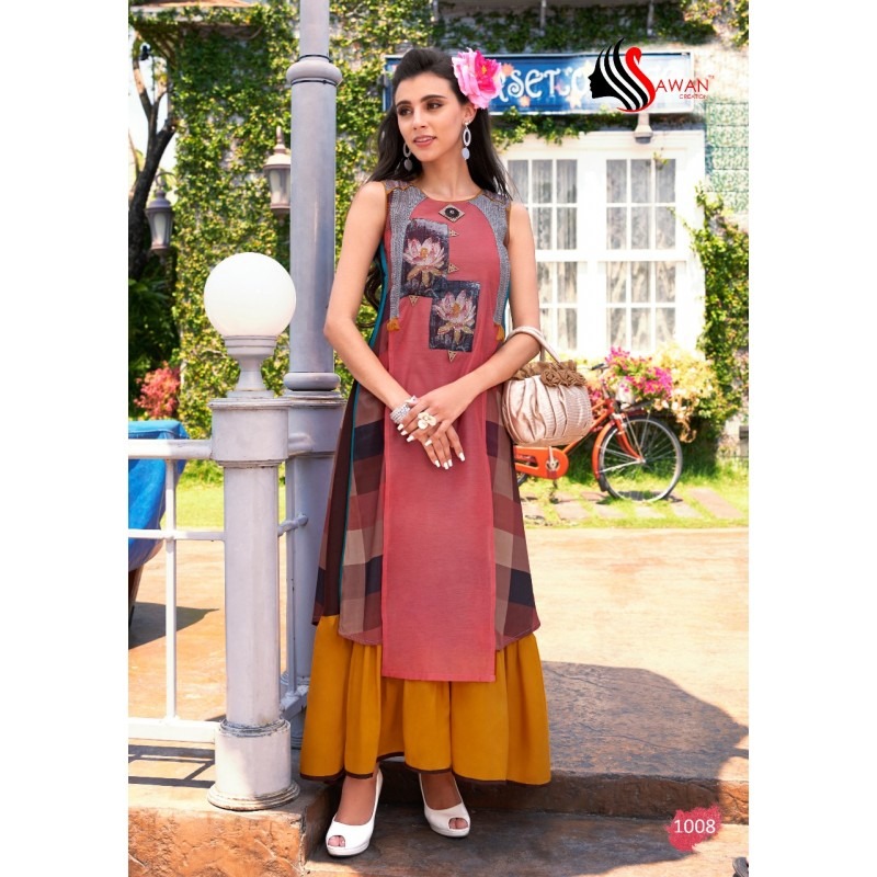 Fashion Raftaar Vol-1 By Sawan Creation 1001 To 1008 Series Stylish Fancy Beautiful Colorful Casual Wear & Ethnic Wear Muslin With Heavy Modal With Digital Printed Kurtis At Wholesale Price